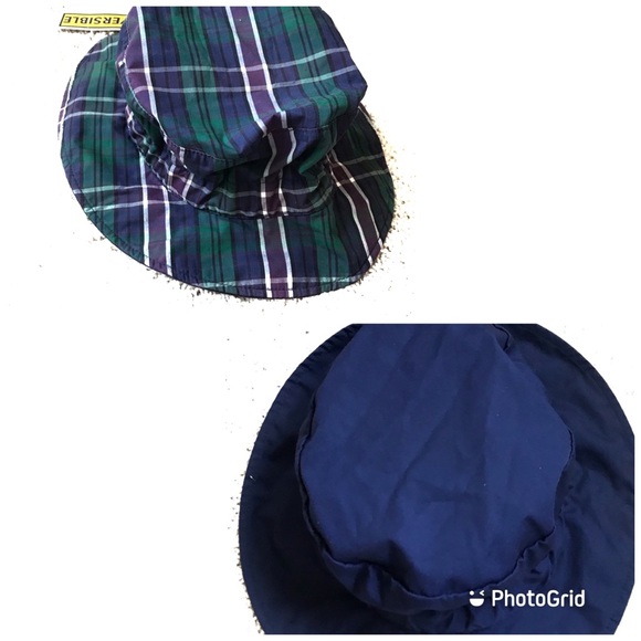 totes Other - Vintage Totes reversible hat navy & plaid NWT, OS